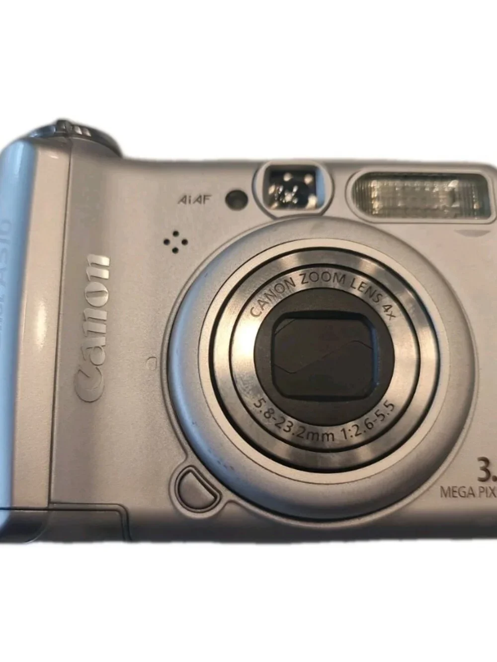 Canon PowerShot A510 3.2mp Silver W/ Canon Ultra 32 GB SD Card Tested Working